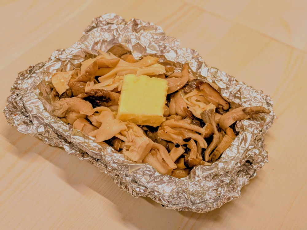 きのこのバターホイル焼き